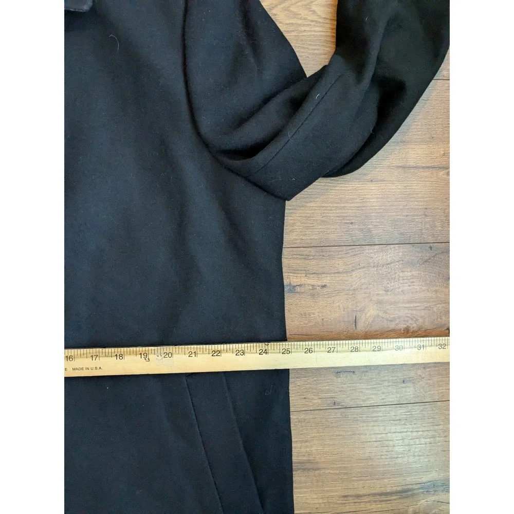 Hart Schaffner Marx Men's Black Pilot Topper Wool‎ Blend Coat Size 46R NEW